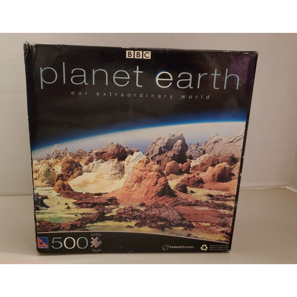 BBC Planet Earth Puzzle 500 Piece Extraordinary World Dallol Ethiopia NEW Sealed - Picture 1 of 9